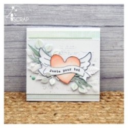 Clear stamp Scrapbooking Card making heart - Love