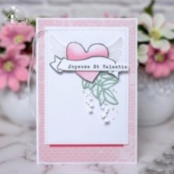 Clear stamp Scrapbooking Card making heart - Love