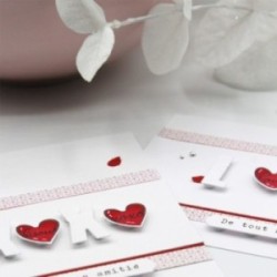 Clear stamp Scrapbooking Card making heart - Love