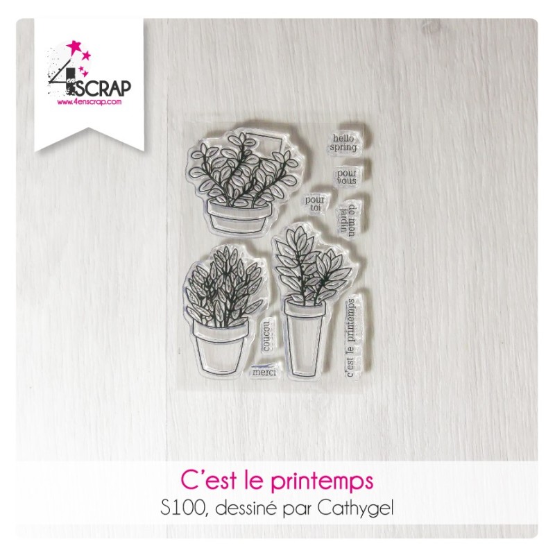C'est le printemps - Tampon Clear C'est le printemps - Tampon Clear