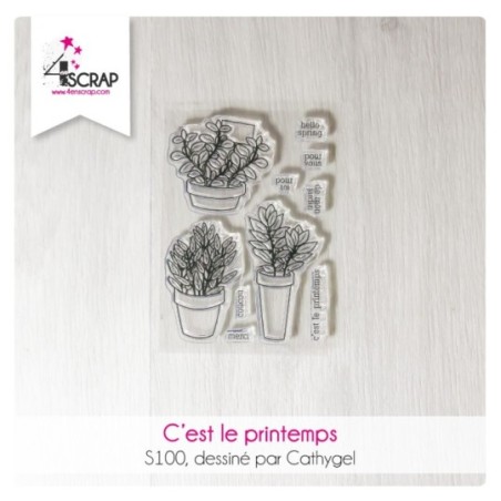 C'est le printemps - Tampon Clear