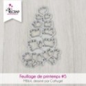 Feuillage de printemps 5 - Matrice de coupe Die