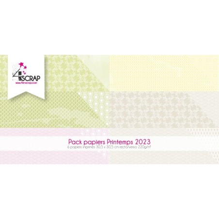 Pack Printemps 2023 Imprimé - Papier Scrapbooking