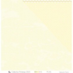 Formes géométriques blanches sur fond jaune tacheté - Papier imprimé