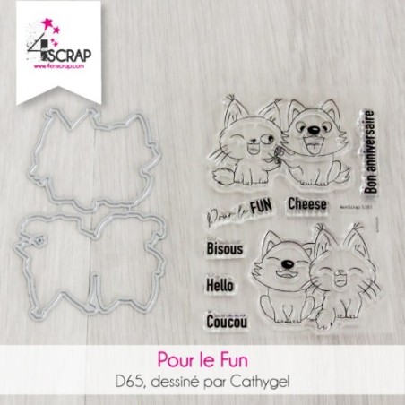 For Fun - Duo transparent stamps and die