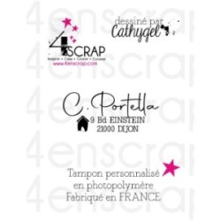 Rubber customized stamp Scrapbooking Card Making - Address "House" Rubber customized stamp Scrapbooking Card Making - Address "House"