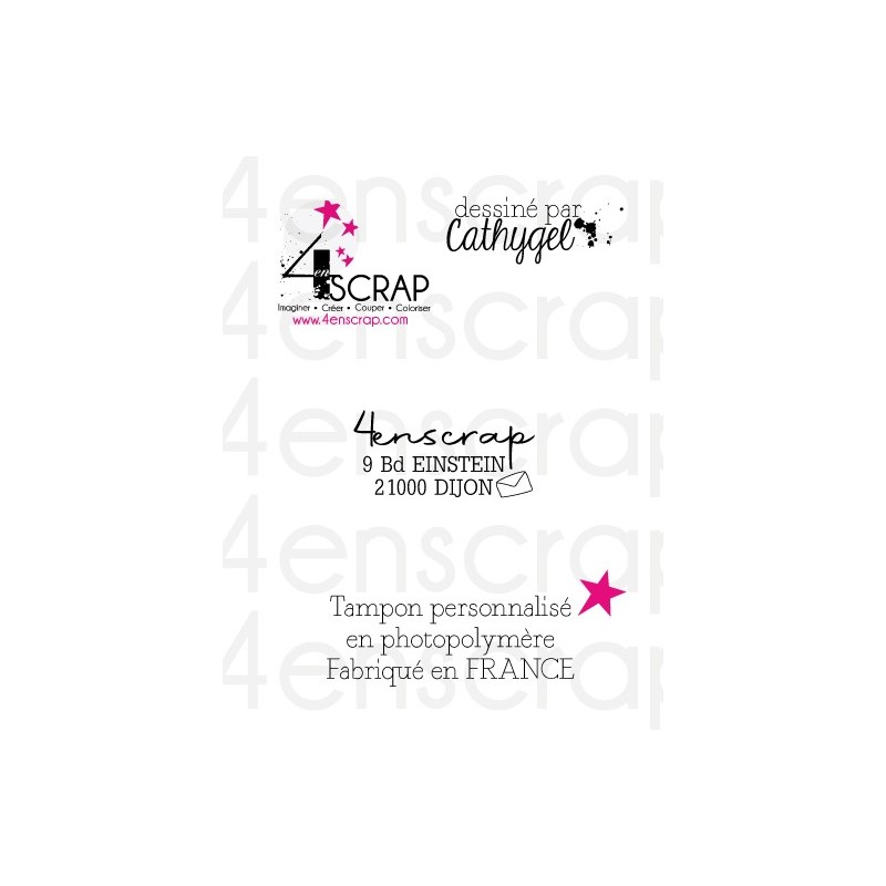 Adresse "Enveloppe" - Tampon en caoutchouc personnalisé Adresse "Enveloppe" - Tampon en caoutchouc personnalisé