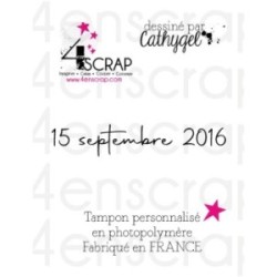 Rubber customized stamp Scrapbooking Card Making - Date "Elégant" Rubber customized stamp Scrapbooking Card Making - Date "Elégant"