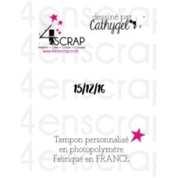 Rubber customized stamp Scrapbooking Card Making - Numeric Date "Brush" Rubber customized stamp Scrapbooking Card Making - Numeric Date "Brush"