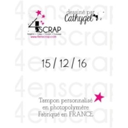 Rubber customized stamp Scrapbooking Card Making - Numeric Date "Elegant" Rubber customized stamp Scrapbooking Card Making - Numeric Date "Elegant"