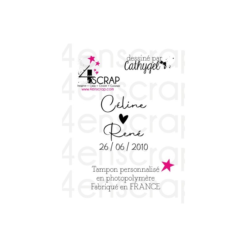 Rubber customized stamp Scrapbooking Card Making - Wedding "elegant" Rubber customized stamp Scrapbooking Card Making - Wedding "elegant"