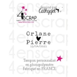 Mariage "vintage" - Tampon en caoutchouc personnalisé Mariage "vintage" - Tampon en caoutchouc personnalisé