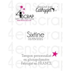 Naissance "Intemporel" - Tampon en caoutchouc personnalisé Naissance "Intemporel" - Tampon en caoutchouc personnalisé