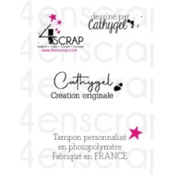 Tampon transparent personnalisé Scrapbooking Carterie - Signature Australe