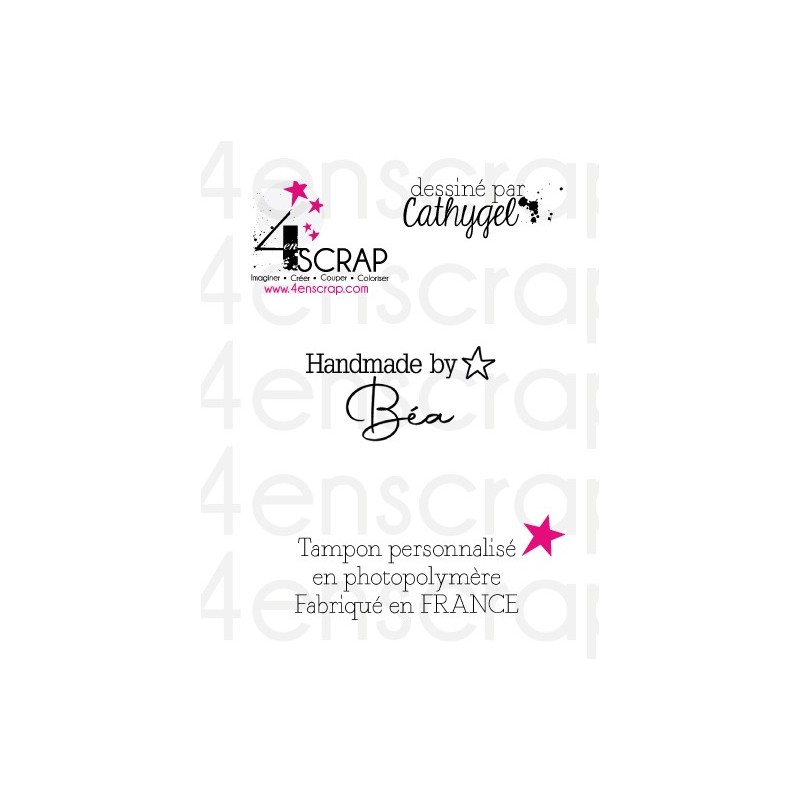 Rubber customized stamp Scrapbooking Card Making - Signature "Australe" Rubber customized stamp Scrapbooking Card Making - Signature "Australe"