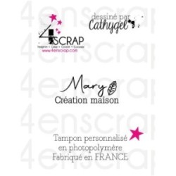 Signature "Mary" - Tampon en caoutchouc personnalisé