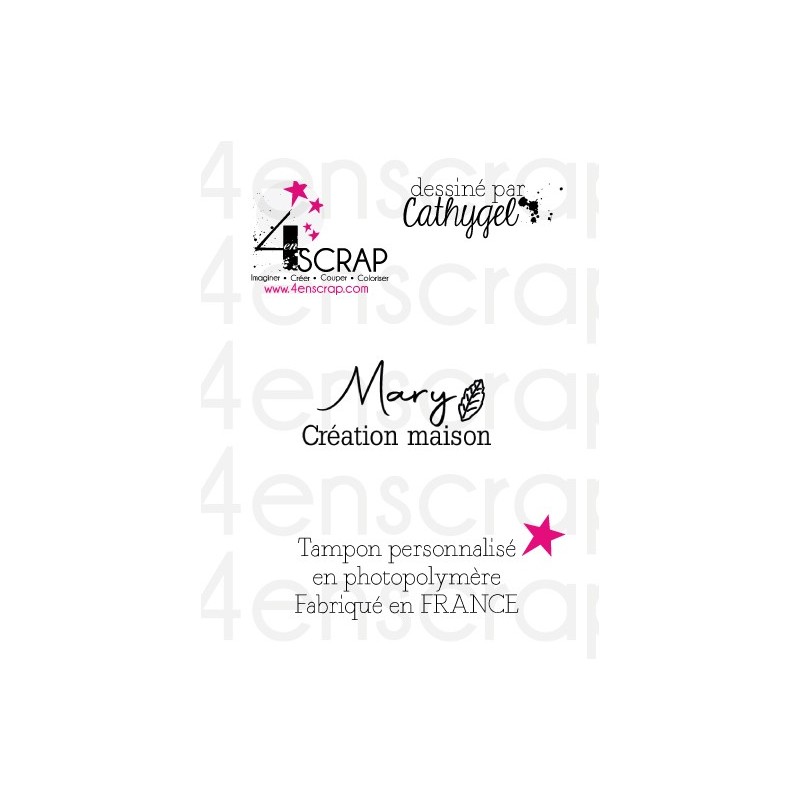 Rubber customized stamp Scrapbooking Card Making - Signature "Mary" Rubber customized stamp Scrapbooking Card Making - Signature "Mary"