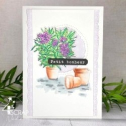 Clear stamp Scrapbooking Card - bougainvillea & Co