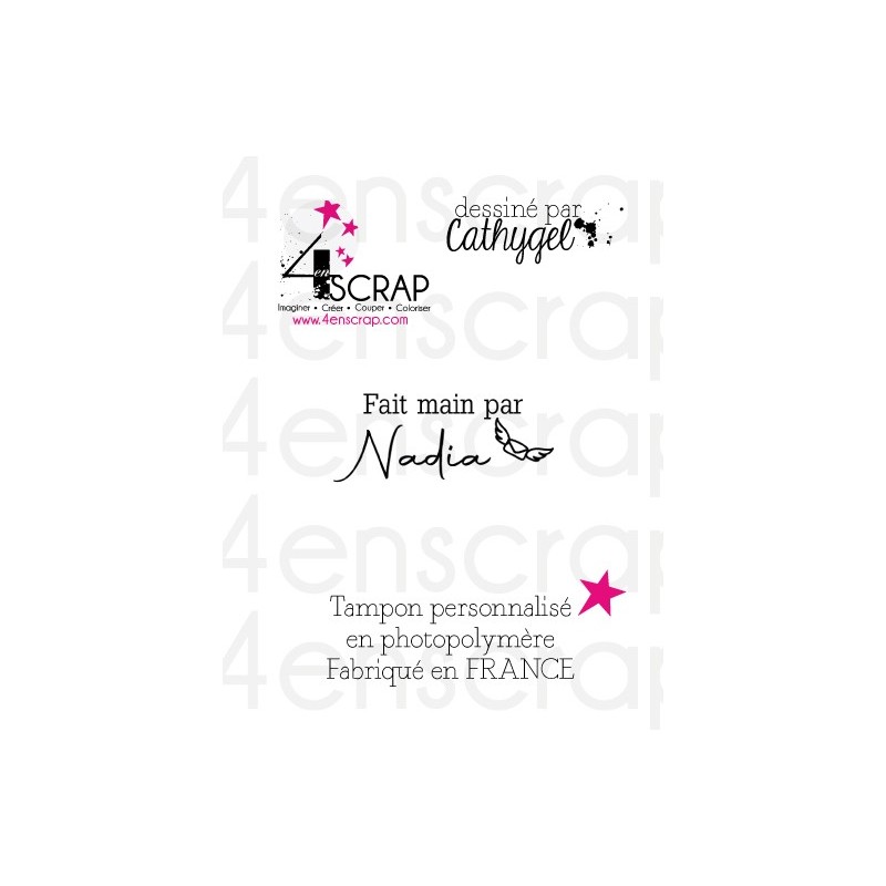Rubber customized stamp Scrapbooking Card Making - Signature "Eva" Rubber customized stamp Scrapbooking Card Making - Signature "Eva"