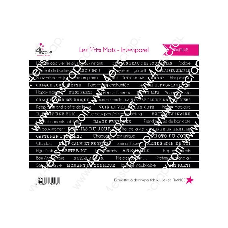 Scrapbooking Carterie Cutting Label - Timeless Scrapbooking Carterie Cutting Label - Timeless