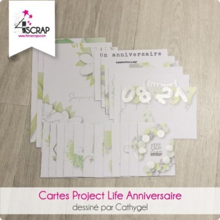 Anniversaire - Cartes Project Life