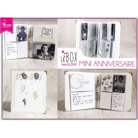 Box Mini album Anniversaire - Kit Débutant Scrapbooking