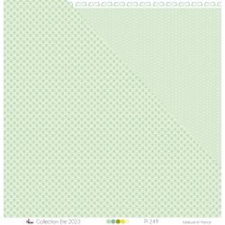White interlaced circles on emerald green background - Printed paper