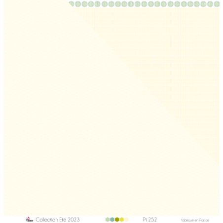 Mini white rainbows on beige background - Printed paper