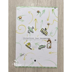 Travel Diary - Duo transparent stamps and die