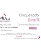 Chèque cadeau scrapbooking carterie 